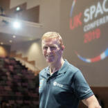 Tim Peake speaking at the UK Space Agency Conference